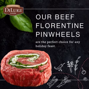 Florentine Pin wheels DiLuigi Foods Brand Assets Graphic for social media
